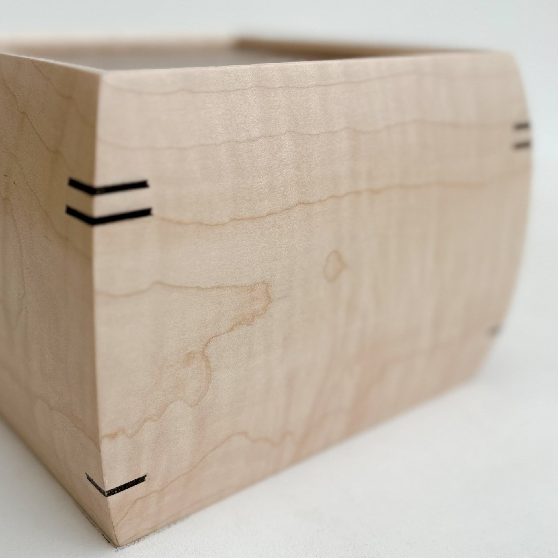 Urn for Ashes - Curly Maple-Crafted Memorials