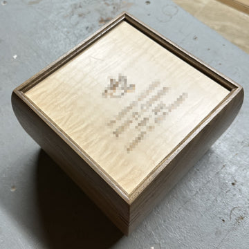 Wooden urn for ashes customer photo 1