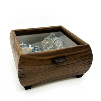 Wooden Challenge Coin Display Case